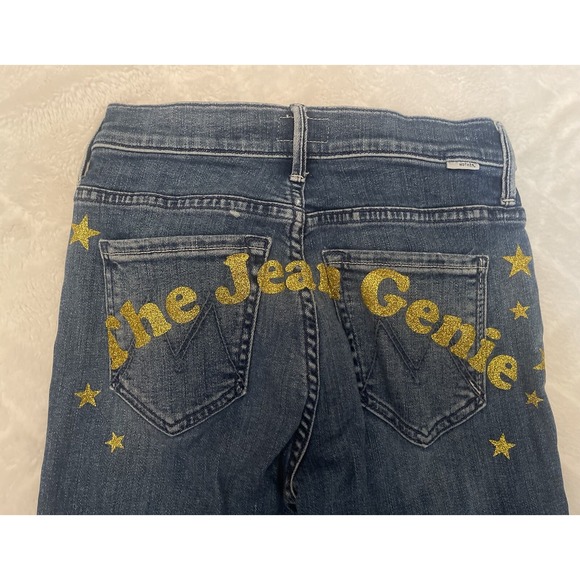 Mother Jeans Womens The Weekender Fray Mid Rise Flare in Groovin Size 23 Raw Hem - Picture 2 of 4